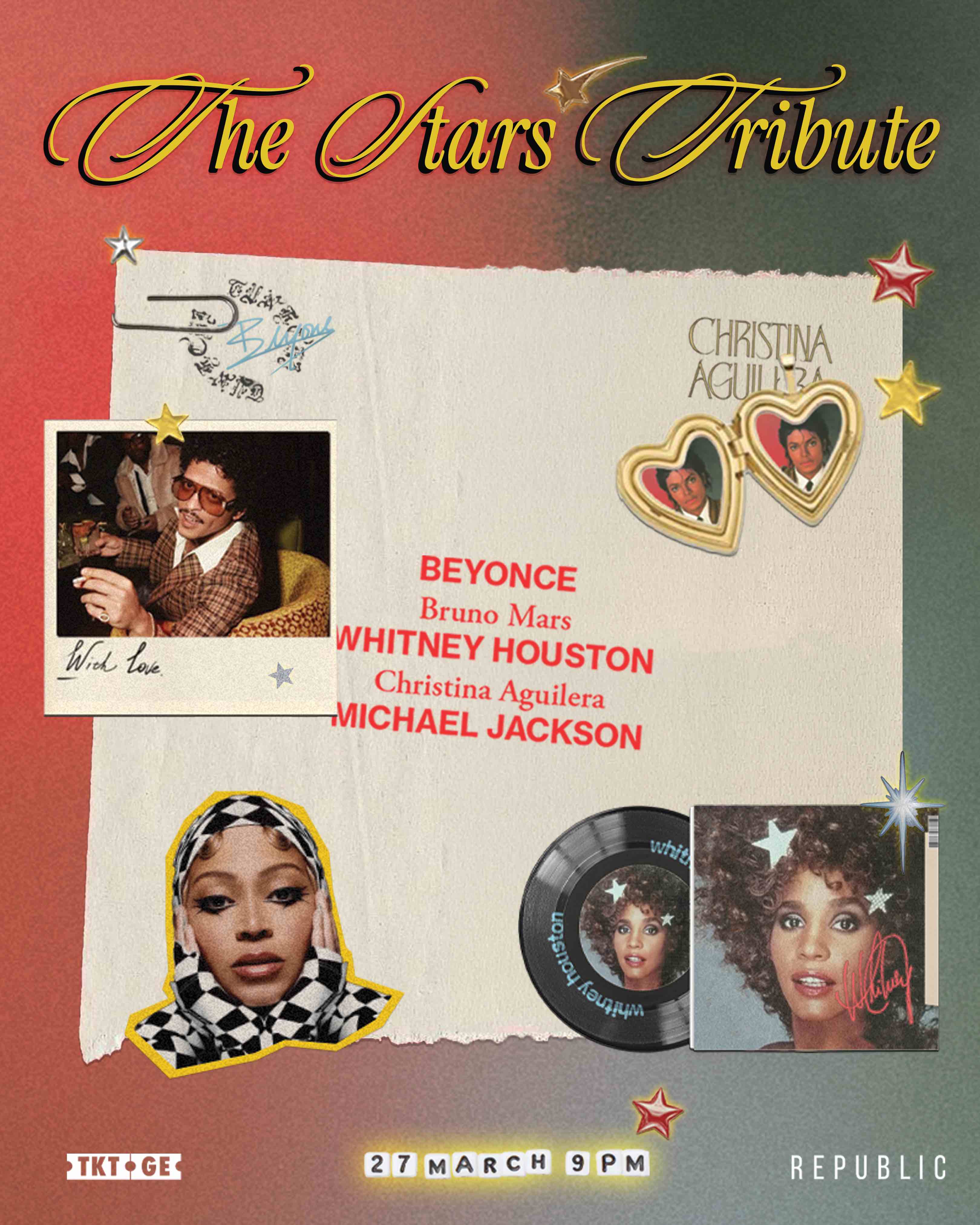 Pop  stars tribute 