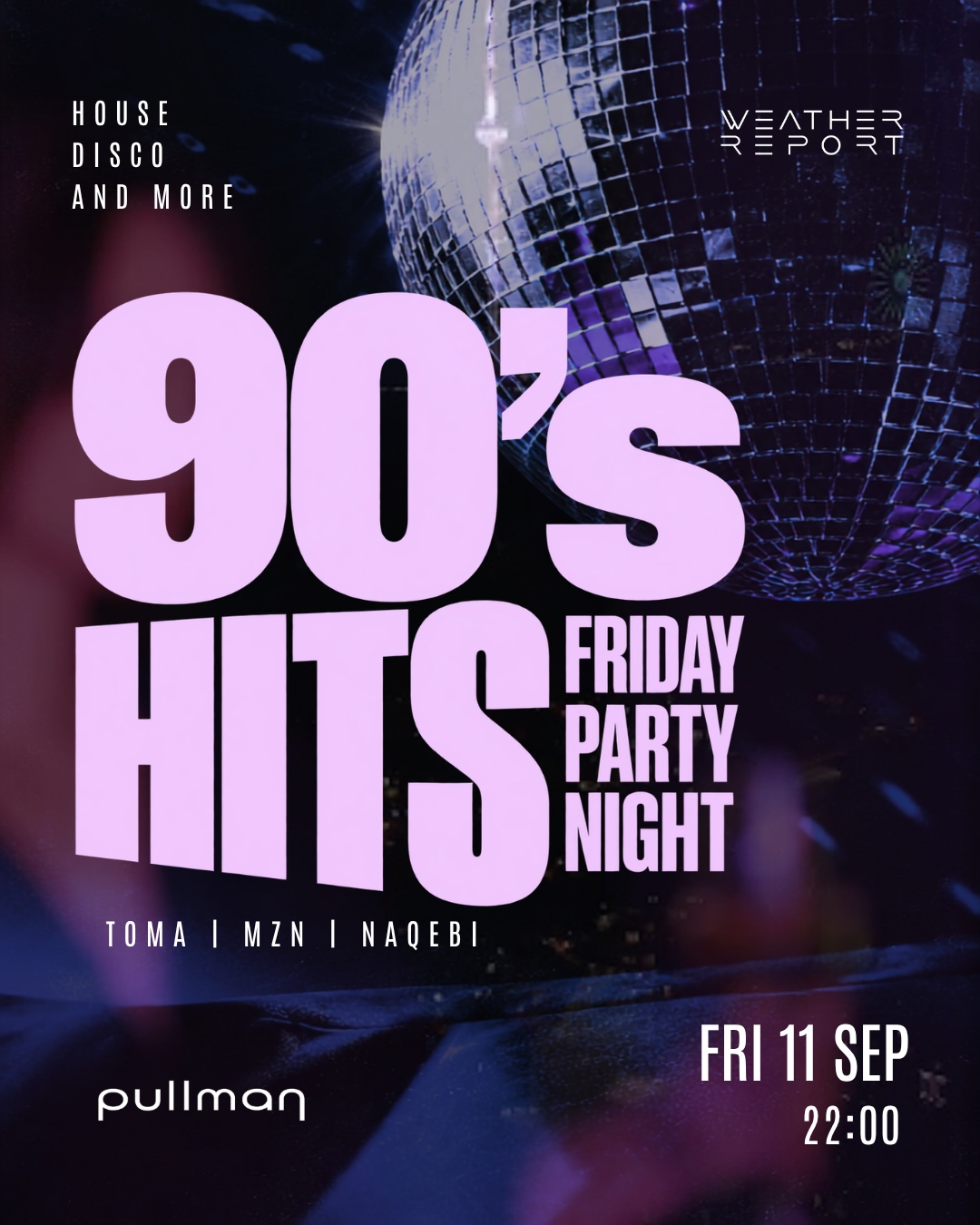 90's Hits at Weather Report Sky Bar