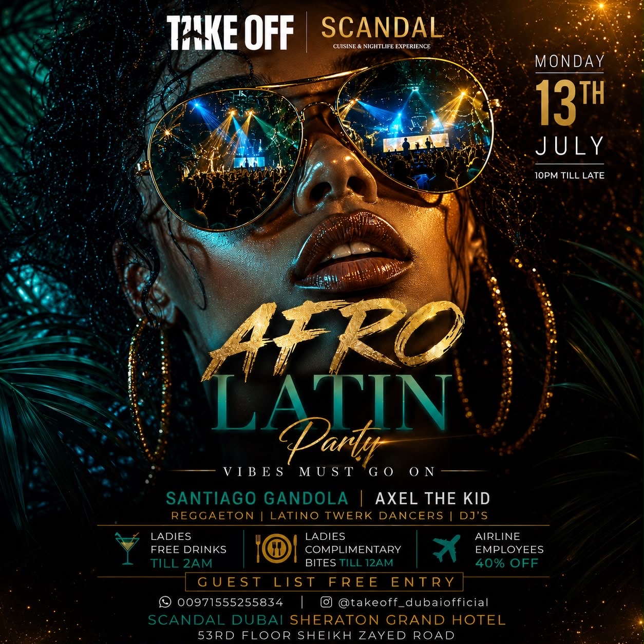TAKE OFF MONDAY AFRO LATIN PARTY 