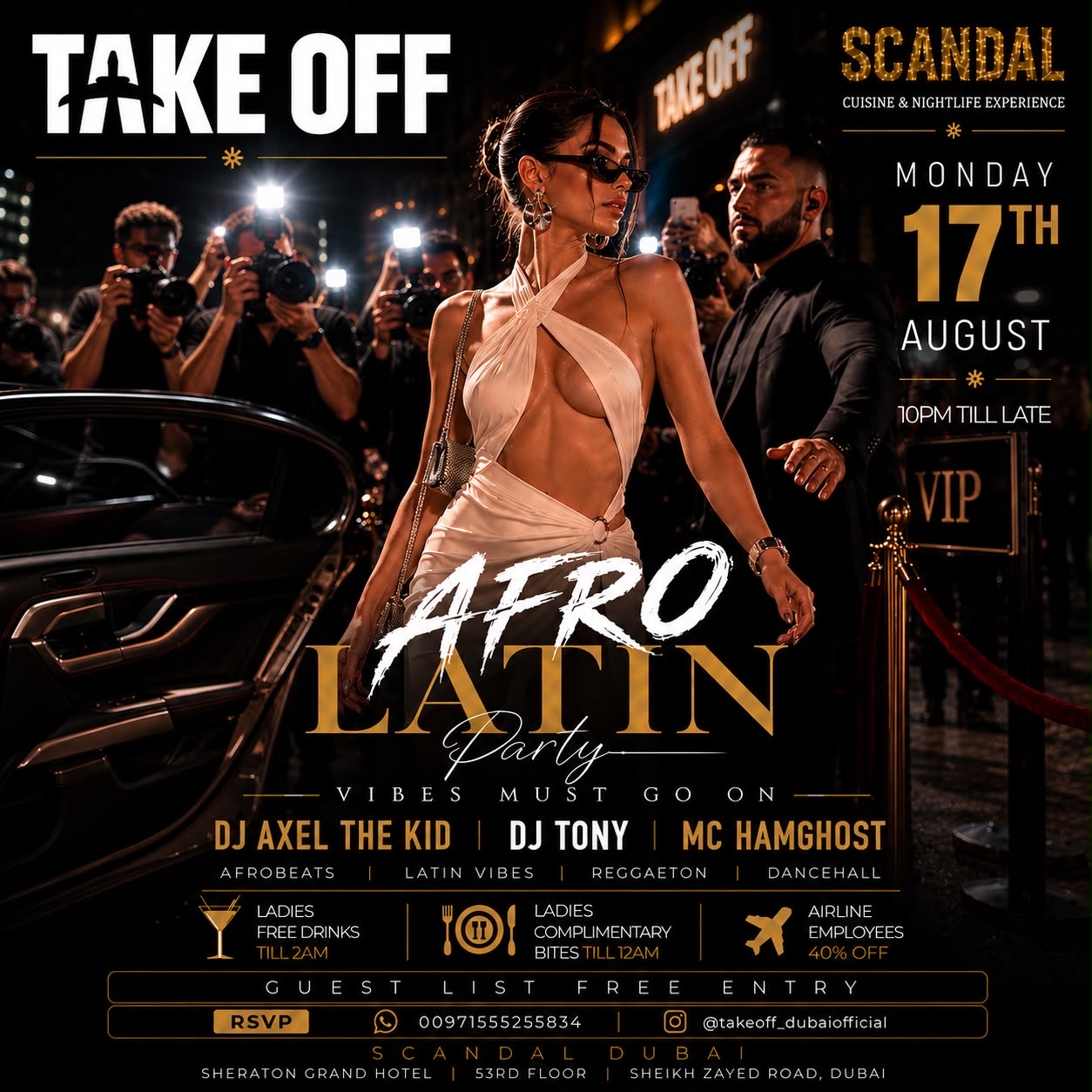 TAKE OFF MONDAY AFRO LATIN PARTY 