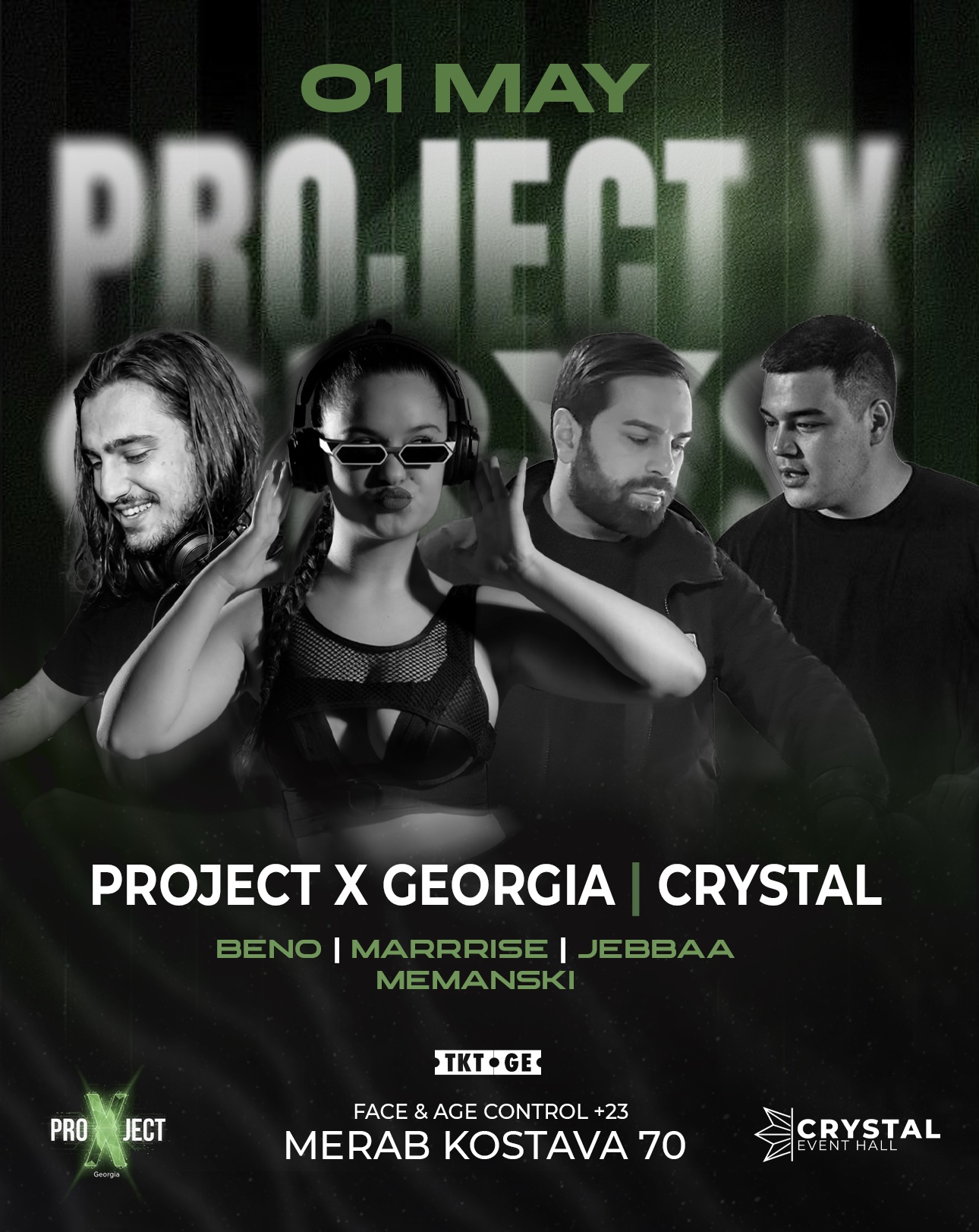 01 MAY ✨PROJECT X GEORGIA x CRYSTAL EVENT HALL