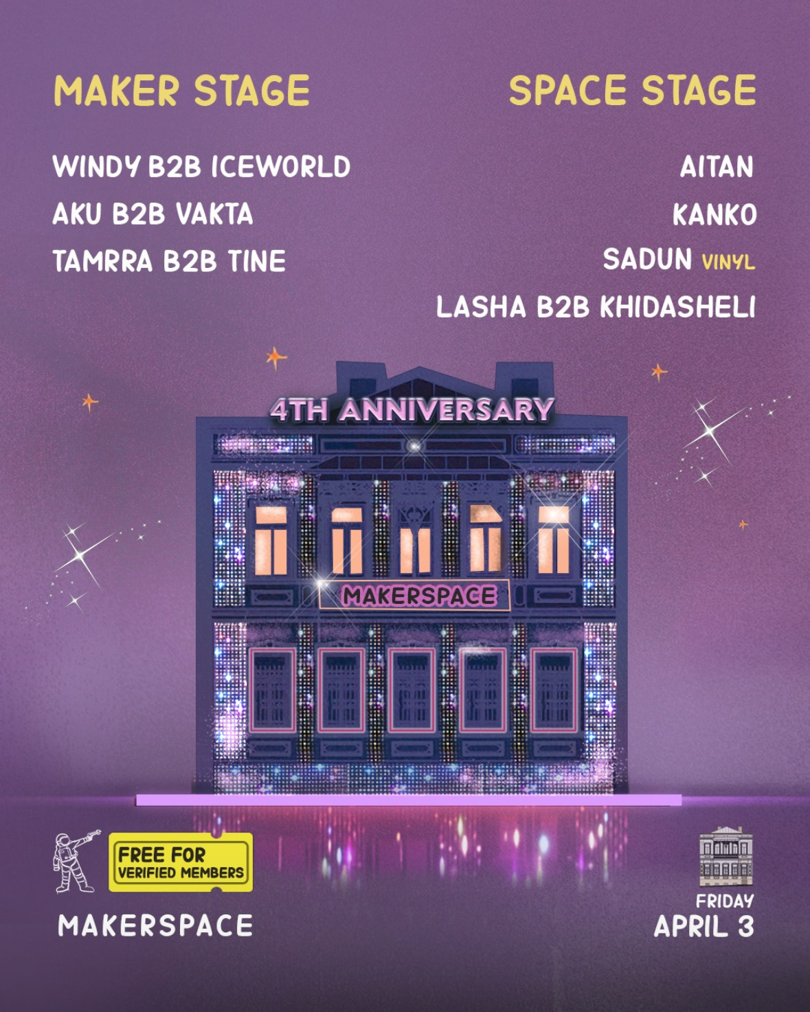 MAKERSPACE PRESENTS: 4TH ANNYVERSARY