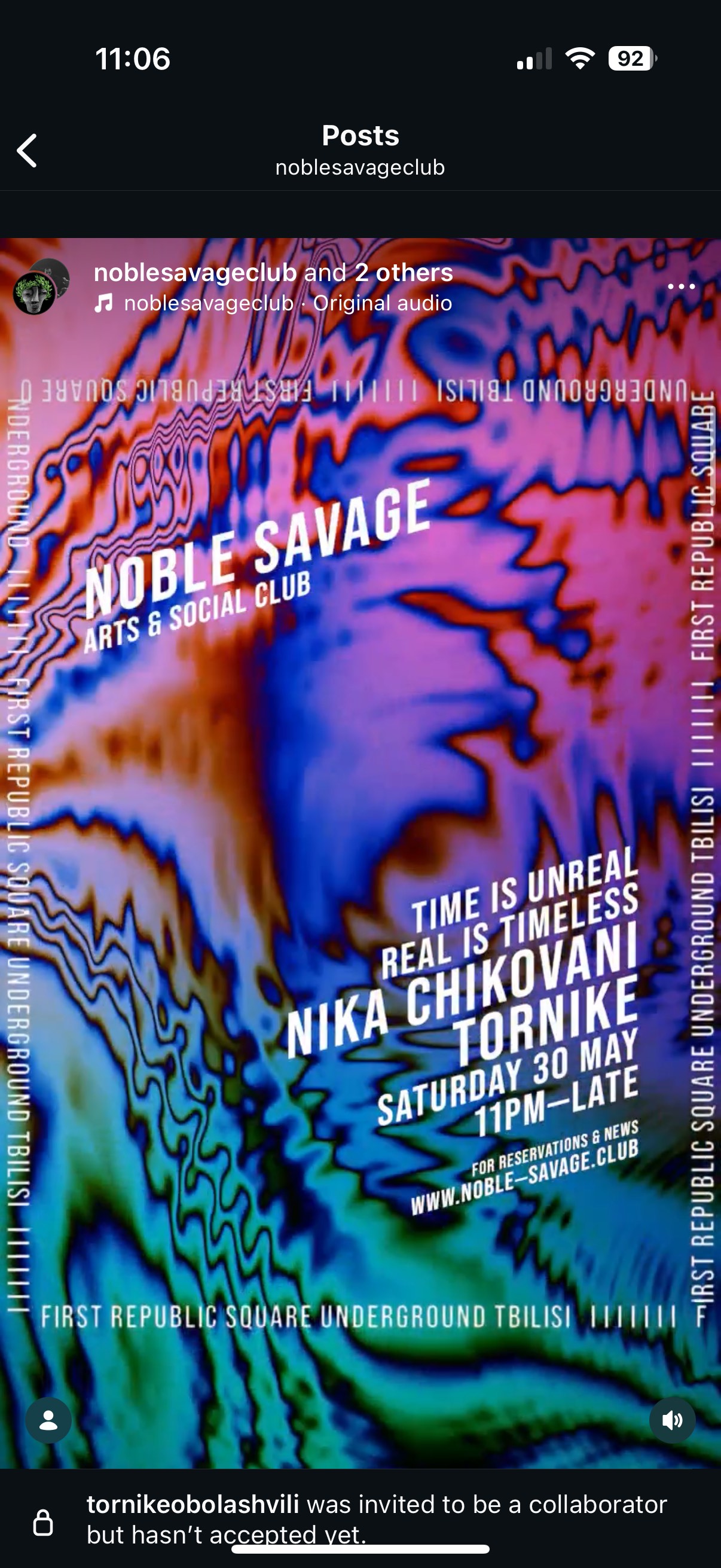 Nika Chikovani & Tornike at Noble Savage