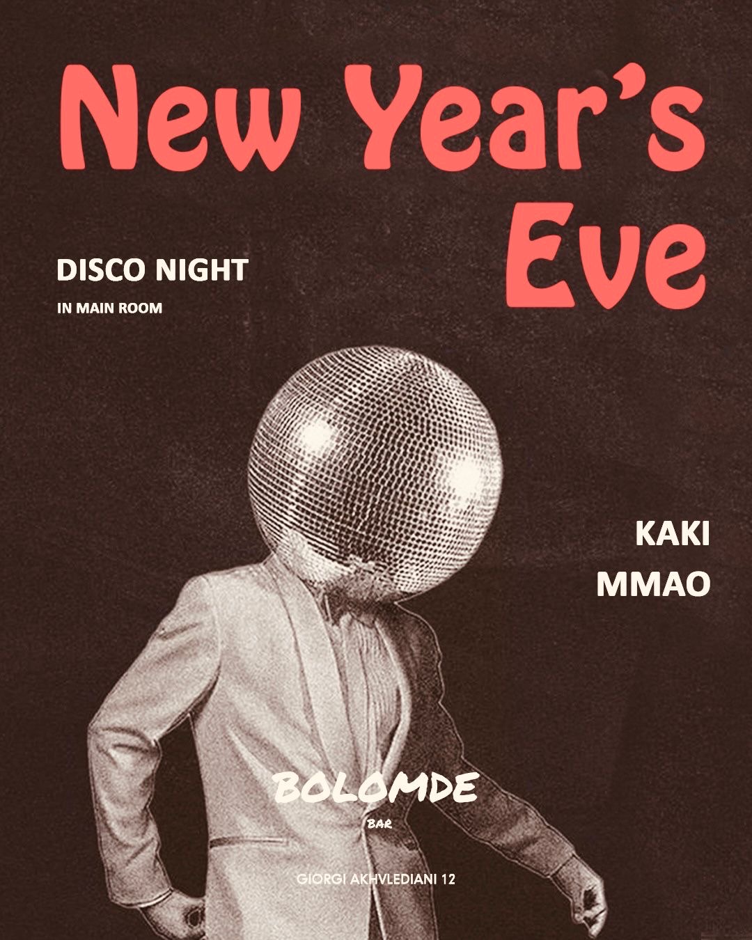 New Year's Eve at BOLOMDE - DISCO NIGHT!